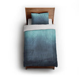 Kieran Watercolor Teal Ombre in Twin (68" x 88") Size