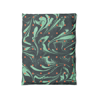 Acid Burn Teal & Orange in Twin (68" x 88") Size