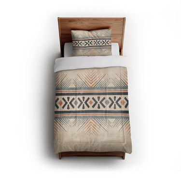 Loxcie Ivory & Blue in Twin (68" x 88") Size