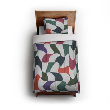 Twyla Checkered Multicolor in Twin (68" x 88") Size