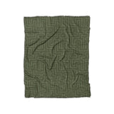 Terra Olive Green in Twin (68" x 88") Size