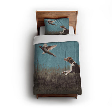 That Dog'll Hunt Blue in Twin (68" x 88") Size