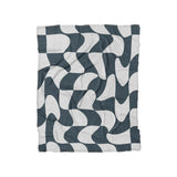 Twyla Checkered Navy in Twin (68" x 88") Size