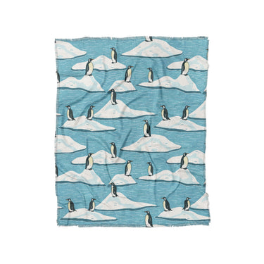 Arctic Penguins in Twin (68" x 88") Size