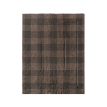 Buffalo Plaid Hickory Brown in Twin (68" x 88") Size