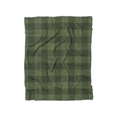 Buffalo Plaid Dark Olive in Twin (68" x 88") Size