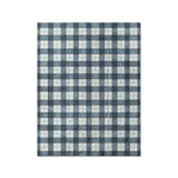 Wallace Plaid Blue & Teal in Twin (68" x 88") Size