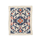 Wilhemina Navy & Red in Twin (68" x 88") Size