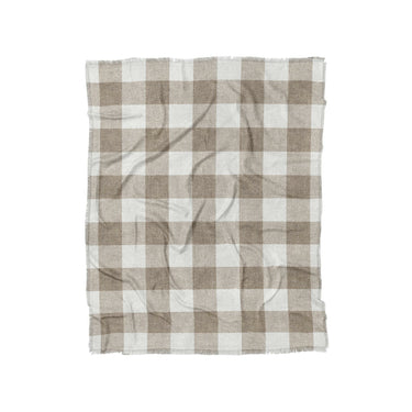 Buffalo Plaid Light Cedar Brown in Twin (68" x 88") Size
