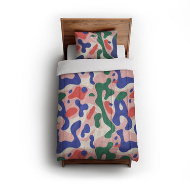 Concetta Pink Green & Purple in Twin (68" x 88") Size