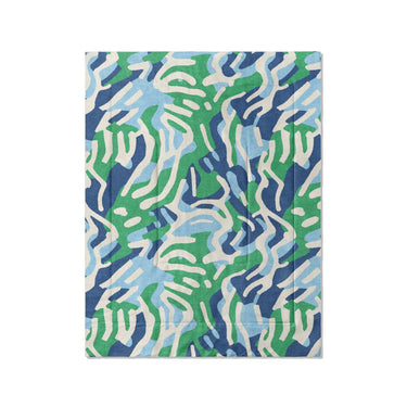 Leonardo Blue Green in Twin (68" x 88") Size