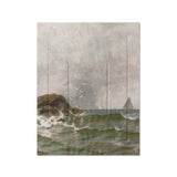 Stormy Narragansett Pier by Thomas Bircher in Twin (68" x 88") Size