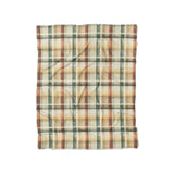 Madras Plaid Taupe Green in Twin (68" x 88") Size