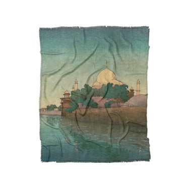 Taj Mahal Twilight by Charles Bartlett in Twin (68" x 88") Size