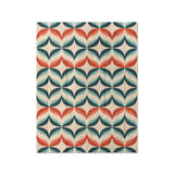 Jasper Blue & Red in Twin (68" x 88") Size