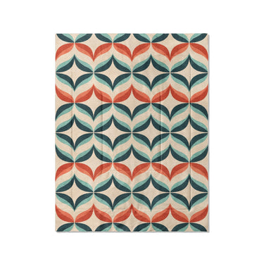 Jasper Blue & Red in Twin (68" x 88") Size