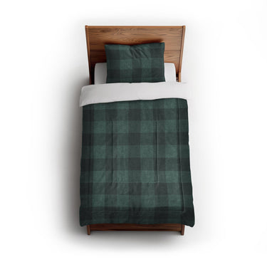 Buffalo Plaid Deep Teal in Twin (68" x 88") Size