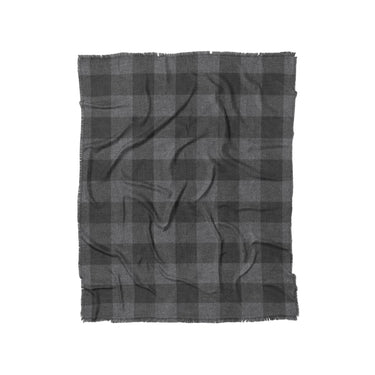 Buffalo Plaid Charcoal Black in Twin (68" x 88") Size