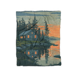 Adirondack Lakeside Cabin in Twin (68" x 88") Size
