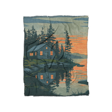 Adirondack Lakeside Cabin in Twin (68" x 88") Size
