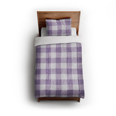 Buffalo Plaid Lilac in Twin (68" x 88") Size