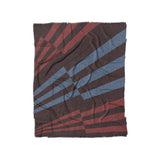 Prisma Maroon & Sky in Twin (68" x 88") Size