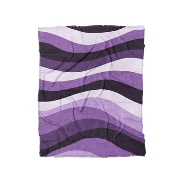 Sinuous Purple Monochrome in Twin (68" x 88") Size