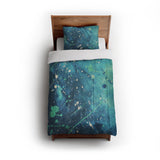 Sylvie Seafoam & Teal in Twin (68" x 88") Size