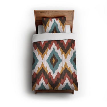 Dyani Sky & Umber in Twin (68" x 88") Size