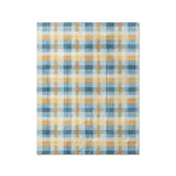 Monroe Plaid Blue & Yellow in Twin (68" x 88") Size