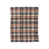 MacPherson Plaid Navy & Gold in Twin (68" x 88") Size