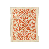 Floranna Ivory & Orange in Twin (68" x 88") Size