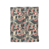 Harmon Surreal Check Blue & Pink in Twin (68" x 88") Size