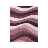 Sinuous Maroon Monochrome in Twin (68" x 88") Size