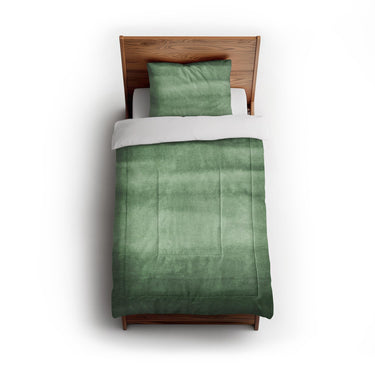 Jacinda Watercolor Green Ombre in Twin (68" x 88") Size
