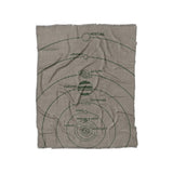 Solar System Taupe & Forest in Twin (68" x 88") Size