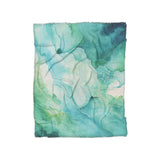 Zephyr Watercolor Blue & Green in Twin (68" x 88") Size