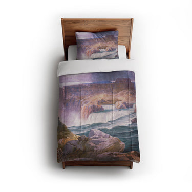 Shoshone Falls of the Great Idaho Snake River by Thomas Moran in Twin (68" x 88") Size