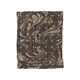 Acid Burn Brown & Carolina Blue in Twin (68" x 88") Size