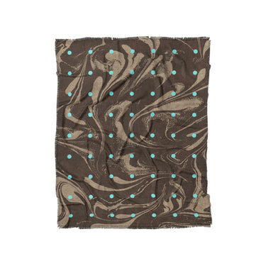 Acid Burn Brown & Carolina Blue in Twin (68" x 88") Size