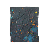 Jacob Navy & Orange in Twin (68" x 88") Size