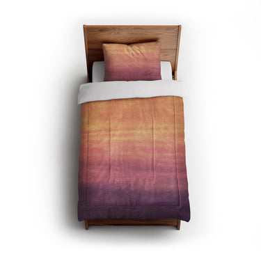 Imogen Watercolor Orange & Purple Ombre in Twin (68" x 88") Size