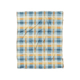 Monroe Plaid Blue & Yellow in Twin (68" x 88") Size