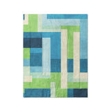Henry Blue & Green in Twin (68" x 88") Size