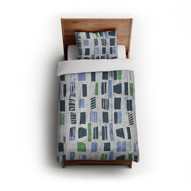 Milo Blue & Green in Twin (68" x 88") Size