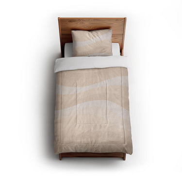 Sinuous Ivory Monochrome in Twin (68" x 88") Size