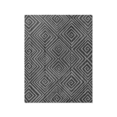 Hoffman Black & Charcoal in Twin (68" x 88") Size