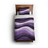 Sinuous Purple Monochrome in Twin (68" x 88") Size