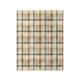 Madras Plaid Taupe Green in Twin (68" x 88") Size