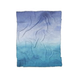 Micah Watercolor Blue & Teal in Twin (68" x 88") Size